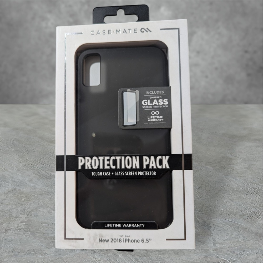 Case-Mate Protection Pack Case‎ For Apple iPhone 2018 6.5 (XS Max) - Black A7